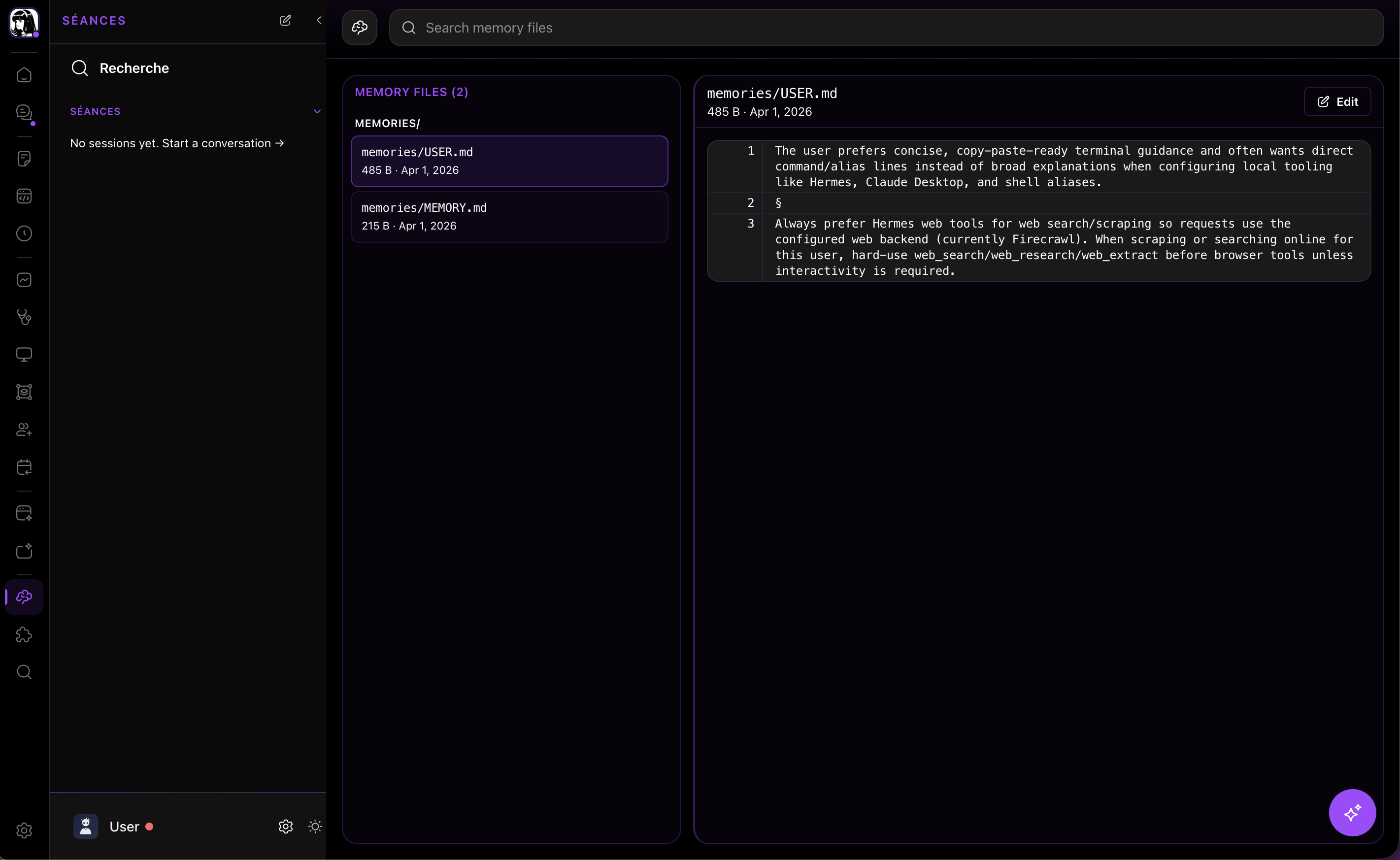 Memory browser